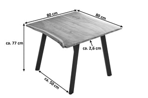 #naturfarben #80x80 #vierfuß-gestellschwarz
