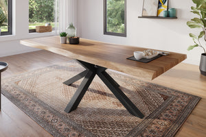 #akazienaturfarben #280x100 #spider-gestellschwarz