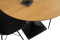 #eichenaturfarbengeölt #100x100 #säulen-gestelleckigschwarz