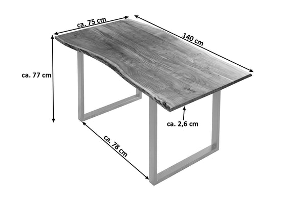 #naturfarben #140x75 #u-gestellsilber