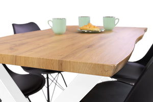 #wildeichenfarben #140x80 #x-gestellweiß