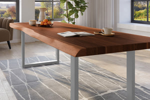 #nussbaumfarben #280x110 #u-gestellsilber