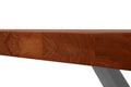#nussbaumfarben #180(280)x90 #x-gestellsilber
