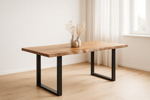 #naturfarben #140x80 #u-gestellschwarz