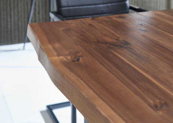 #nussbaumfarben #280x100 #u-gestellschwarz