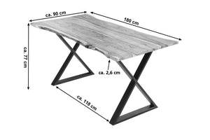 #naturfarben #180x90 #x-gestellschwarz