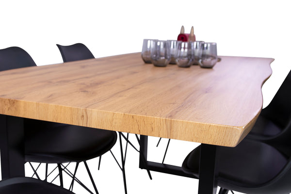 #wildeichenfarben #180x90 #u-gestellschwarz