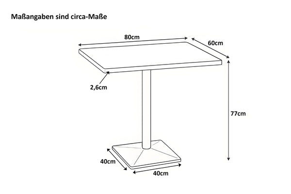 #mangonaturfarben #80x60 #säulen-gestelleckigschwarz