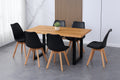 #holzwildeichen-optik #180x90 #schalenstuhlschwarz
