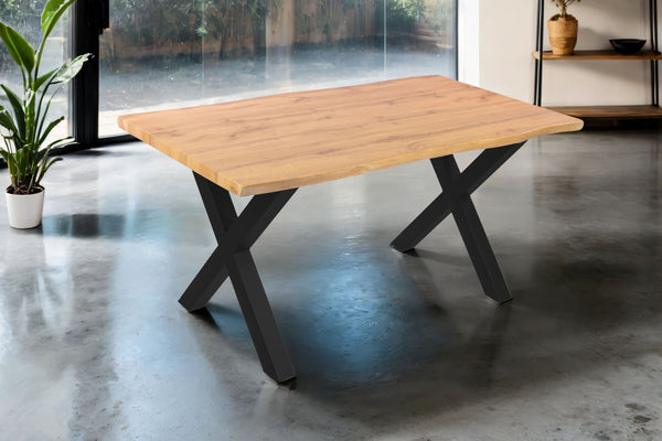 #wildeichenfarben #160x85 #x-gestellschwarz