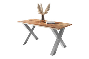 #naturfarben #180x90 #x-gestellsilber