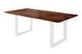 #nussbaumfarben #180x90 #u-gestellweiß