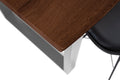 #nussbaumfarben #140x80 #u-gestellsilber