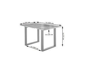 #naturfarben #160x85 #u-gestellsilber