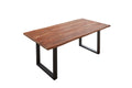 #sheeshamteakfarben #180x90 #u-gestellschwarz
