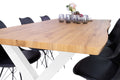 #wildeichenfarben #200x100 #x-gestellweiß