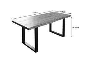 #nussbaumfarben #140x80 #u-gestellsilber