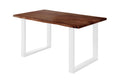 #nussbaumfarben #140x80 #u-gestellweiß