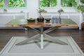#akazienussbaumfarben #220x100 #spider-gestellsilber