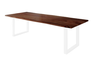 #nussbaumfarben #240x100 #u-gestellweiß