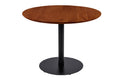 #akazienussbaumfarben #90x90 #säulen-gestellrundschwarz