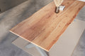 #naturfarben #240x100 #x-gestellsilber