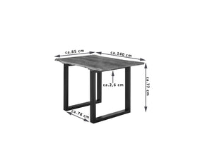 #nussbaumfarben #140x80 #u-gestellschwarz