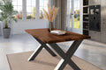 #nussbaumfarben #140x80 #x-gestellschwarz
