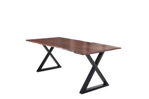 #nussbaumfarben #240x100 #x-gestellschwarz