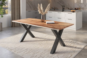 #naturfarben #220x100 #x-gestellschwarz
