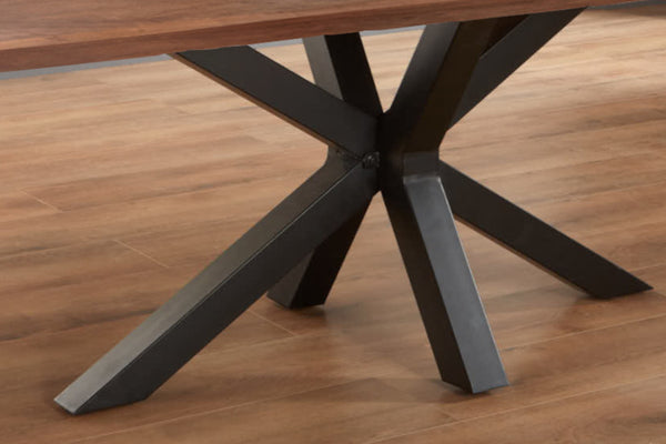 #nussbaumfarben #240x100 #spider-gestellschwarz