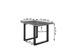 #nussbaumfarben #120x80 #u-gestellschwarz