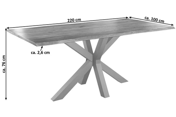 #naturfarben #220x100 #spider-gestellsilber