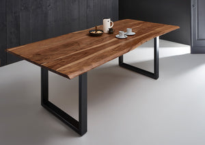 #nussbaumfarben #260x100 #u-gestellschwarz