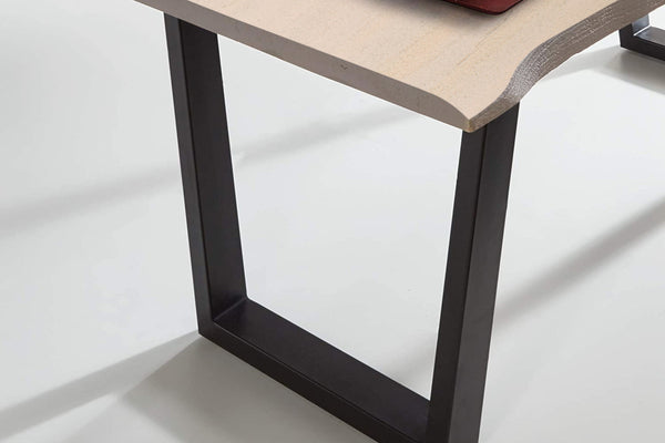 #grau-sandgestrahlt #200x100 #v-gestellschwarz