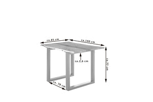 #naturfarben #140x80 #u-gestellsilber
