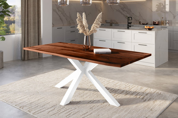 #nussbaumfarben #240x100 #spider-gestellweiß