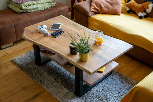 #akazienaturfarben #115x65 #u-gestellschwarz