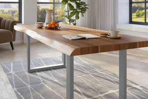 #naturfarben #200x110 #u-gestellsilber