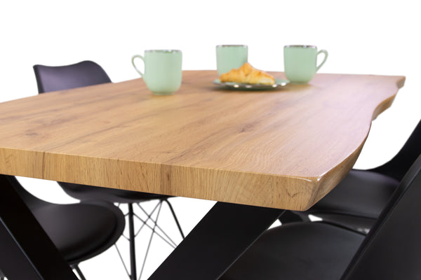#wildeichenfarben #140x80 #x-gestellschwarz