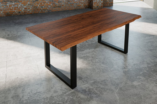 #nougatfarben #220x100 #u-gestellschwarz