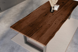 #nussbaumfarben #260x100 #u-gestellschwarz