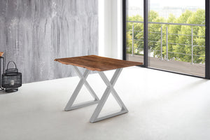 #nussbaumfarben #120x80 #x-gestellsilber