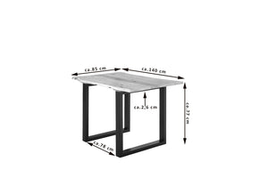 #naturfarben #140x80 #u-gestellschwarz