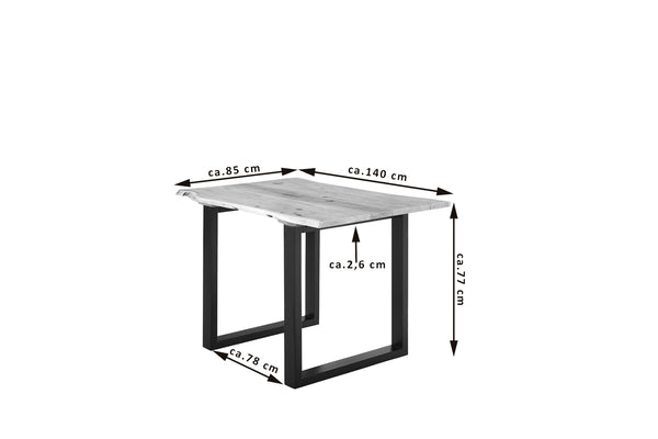 #naturfarben #140x80 #u-gestellschwarz