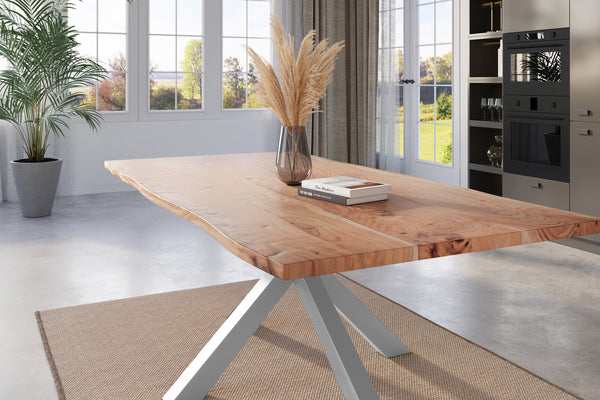 #naturfarben #220x100 #spider-gestellsilber