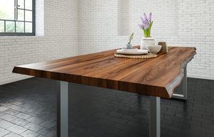 #nussbaumfarben #280x100 #u-gestellsilber
