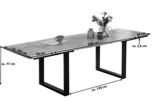 #naturfarben #200(300)x100 #u-gestellschwarz