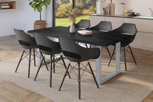 #holzgrau-optik #180x90 #u-gestellsilber