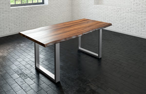 #nussbaumfarben #140x80 #u-gestellsilber